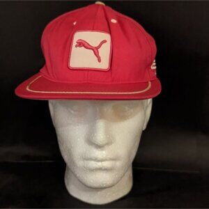 Puma Ball Cap hat pink snap back adjustable baseball, softball, trucker hat‎